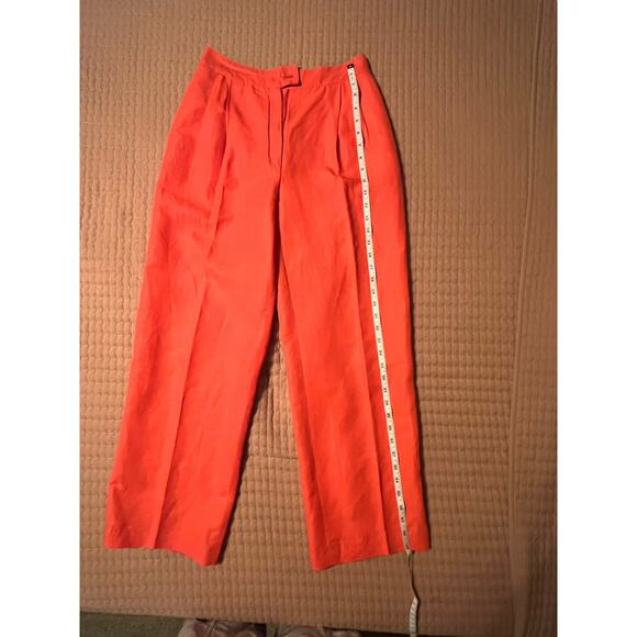 Jean Charles de Castelbajac Vintage Linen Pleated High Waist wideleg pant Sz 12 - Picture 8 of 10